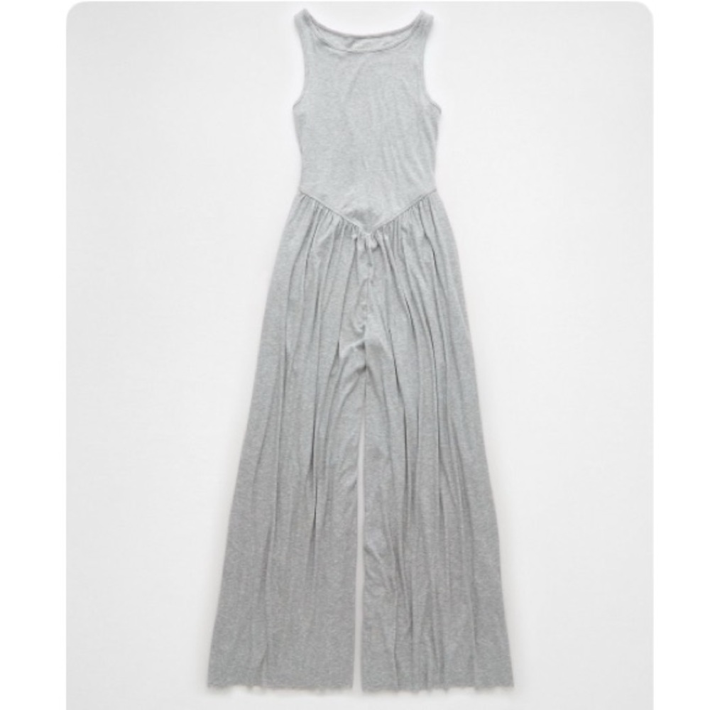 American Eagle Outfitters Gray Ribbed Top